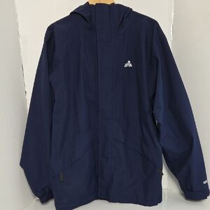 EMS Gore-tex Navy Blue Hooded Rain Jacket STYLE 1011039